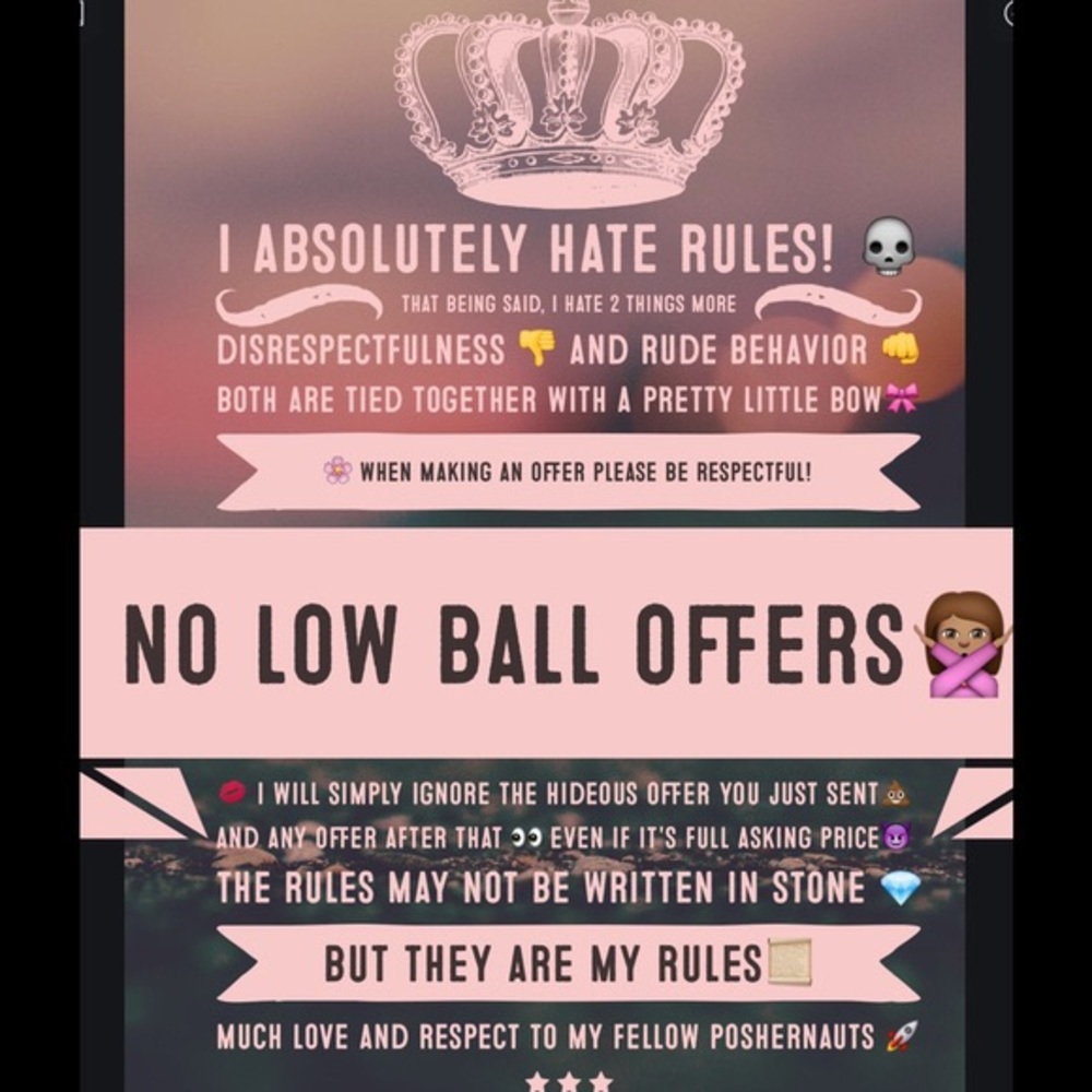 NO LOWBALLERS!